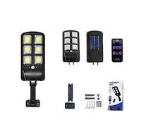 EDEDE Lampadaire Solaire, Puissant 5000 Lumens Réverbères Solaires Extérieur 3000W Étanche Lampe Solaire Extérieure avec Capteur Réverbère De Jardin pour Les Rues(Kit 4)