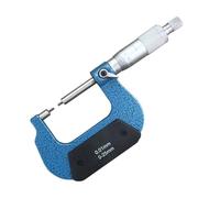 EDEDE Micromètre, Micromètres à cannelures Micromètre à Filetage mesurant 0-25-50-75-100 mm Micromètre extérieur Micromètres universels Outil de Mesure de l'étrier(0-25MM B)