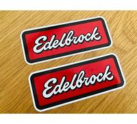 EDELBROCK NOS-0039 Lot de 2 autocollants JDM Old School V8 Tuning Auto Decal