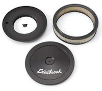 Edelbrock Pro-Flo 1203 Filtre à air rond Noir 25,4 cm avec élément en papier de 5,1 cm