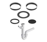 EDELER | 5 pièces | 1 1/2" (40 mm) Joints pour siphon de cuisine | Joints pour siphon d'évier de cuisine standard de 40 mm | Joint de raccordement | Kit de joints de siphon