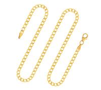 EDELIND Chaîne Maille Gourmette en Or Jaune 333/1000, 70 cm,3,1 mm avec Fermoir mousqueton - Cadeau original pour Homme