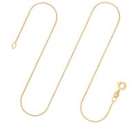 EDELIND Chaîne Maille Gourmette plate en Or Jaune 333/1000, 50 cm,0,8 mm avec Fermoir à ressort - Cadeau original pour Femme