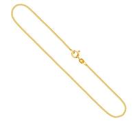 EDELIND Chaîne Maille Gourmette plate en Or Jaune 333/1000, 55 cm,1,2 mm avec Fermoir à ressort - Cadeau original pour Femme