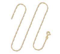 EDELIND Chaîne Maille Torsade en Or Jaune 333/1000, 50 cm,1,2 mm avec Fermoir à ressort - Cadeau original pour Femme