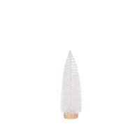 EDELMAN-Arbre décoratif de Noël coloris blanc en polyéthylène - 25 cm
