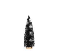 EDELMAN-Arbre décoratif de Noël coloris noir en polyéthylène - 32 cm