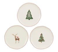 EDELMAN-Assiette plate Fran coloris blanc en grès - diamètre 27 cm