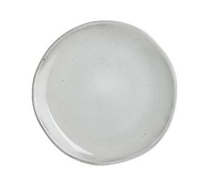 EDELMAN-Assiette plate Tabo coloris gris en grès - diamètre 26,5 cm