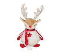 EDELMAN-Biche blanche à habits rouges assise - 31 cm