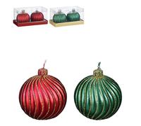 EDELMAN-Bougie colorée forme boule x 2 - diamètre 6 x H 6 cm