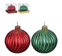 EDELMAN-Bougie colorée forme boule x 2 - diamètre 9 x H 9 cm