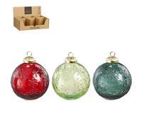 EDELMAN-Boule en verre recyclé coloré - diamètre 8 x H 10 cm