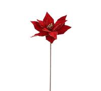 EDELMAN-Branche artificielle de poinsettia rouge - H 65 cm