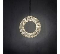 EDELMAN-Couronne lumineuse LED à lumière blanc chaud fixe sur secteur - diamètre 45 cm