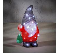 EDELMAN-Gnome lumineux rouge et blanc 33 LED - 35 cm