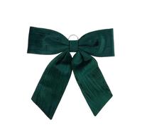 EDELMAN-Grand nœud décoratif en tissu vert forêt - 57 x 63 cm