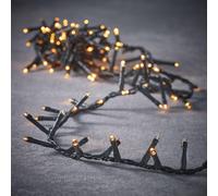 EDELMAN-Guirlande flicker snake light animée 700 LED blanc orangé sur câble noir - 14 m