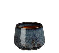EDELMAN-Mylo pot rond coloris bleu en céramique - diamètre 8,5 x 7 cm