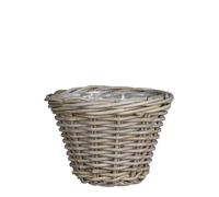 EDELMAN-Panier rond en osier gris Marcia - diamètre 29 x H 20 cm