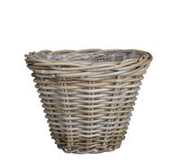 EDELMAN-Panier rond en osier gris Marcia - diamètre 35 x H 25 cm