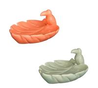 EDELMAN-Plat décoratif coloris orange - 21 x 15 x 9 cm