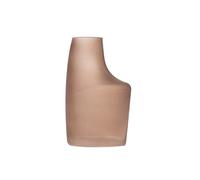 EDELMAN-Vase en verre coloris marron Socco - 14,5 x 10 x H 23,5 cm