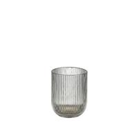 EDELMAN-Verre à eau en verre cannelé Merlot - diamètre 9,5 x H 7,5 cm