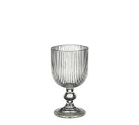 EDELMAN-Verre à vin à pied en verre cannelé Merlot - diamètre 14,5 x H 8 cm