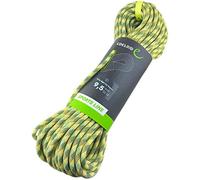 Edelrid Corde d'escalade On Sight Dry 9,5 mm (corde simple dynamique, imprégnée), couleur : jaune neige, taille : 40 m