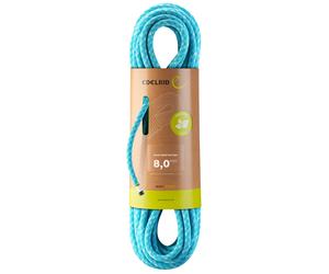 Edelrid - Cordelette d'escalade - Guide Assist Eco Dry 8,0 Mm II Icemint - Taille 40 m - Bleu Bleu 40 m