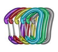 Edelrid - Nineteen G - Mousqueton de progression - 6-Pack - multi color