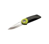 Edelrid - Rope Tooth Einhandmesser - Couteau escalade Black / Green -