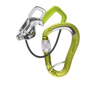 EDELRID Unisexe - Adulte Mega Jul Belay Kit Bulletproof Screw II Dispositif de sécurité Oasis, Taille Unique