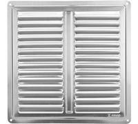 Edelstahl Lüftungsgitter - 205 x 205 mm - Abluftgitter - Schlitz-Gitter - La...