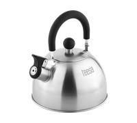Edelstahl-Teekessel Teesa mit Pfeife 1,8L, für Gas und Induktion