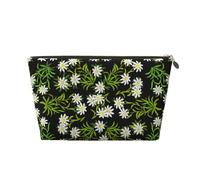 Edelweiss Alpin Suisse Floral, Trousse de Maquillage Trousse à cosmétiques Trousse de Toilette de Voyage Portable Pochette de Toilette
