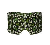 Edelweiss des Alpes suisses floral,Masque pour les yeux bloquant la lumière Cache-yeux et cache-oreilles pour le sommeil