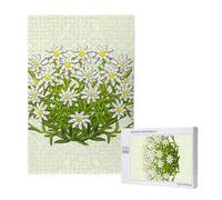 Edelweiss Fleurs de Montagne suisses,Puzzle Familial en Bois de 1 000 pièces pour Adultes et Adolescents