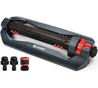 Eden 94112 Arroseur oscillant Turbo à 3 Voies pour Grande Cour et pelouse avec kit de démarrage à Connexion Rapide, Couvre jusqu'à 4 499 m²