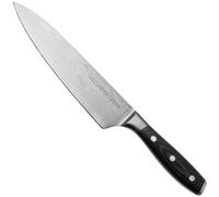 Eden Couteau de Chef 20 cm Classic Damast Couteau de Cuisine EQ2030-020 Couteau de Chef pour Légumes, Fruits et Viande, Acier de Damas