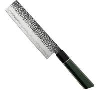 Eden Couteau Nakiri Elements 2001-116, 18 cm, Couteau de Cuisine Asiatique en Acier Inoxydable avec Manche Coloré