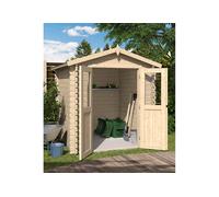 Eden Partenaire Jardin Abri de jardin en bois d’épicéa - 220 x 220 x 214 cm - G222228