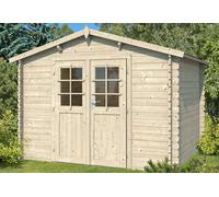 Eden Partenaire Jardin Abri de jardin en bois d’épicéa brut 28 mm - 7,5 m² - CA2874