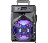Eden pulse Ventilateur blanc 2 douilles E27, 4 pales, 6 vitesses, télécommande, minuteur, 37,5/50 x 117 x 117 cm