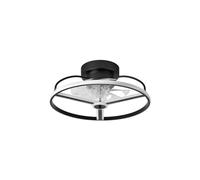 Eden pulse Ventilateur CC 60 W noir 8 pales 21 x 50 x 50 cm 6 vitesses Télécommande Minuterie Intensité réglable 5100 lm Idéal pour le refroidissement et la ventilation.