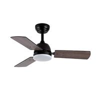 Eden pulse Ventilateur CC de 20 W, 3 pales, 6 vitesses, 3000 K, 4000 K, 6500 K, 2350 lm, télécommande, mémoire et minuteur, idéal pour climatisation.
