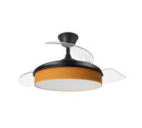 Eden pulse Ventilateur DC 72 W, 91 dB, 3 pales, 7200 lm, 3000-4000-6000 K, télécommande, mémoire, minuterie, idéal pour temps frais et économie d'énergie.