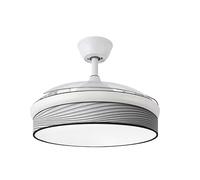 Eden pulse Ventilateur DC 72 W Blanc/Gris, 91 cm, 3 pales, 7200 lm, 3000-4000-6000 K, télécommande, mémoire et minuterie, idéal pour climatisation et confort.