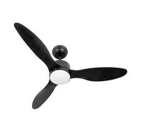 Eden pulse Ventilateur noir 24 W 2424 lm, température réglable, télécommande, minuteur, 32,5/45 x 107 x 107 cm